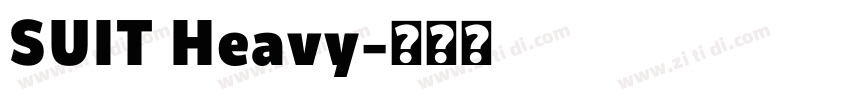 SUIT Heavy字体转换